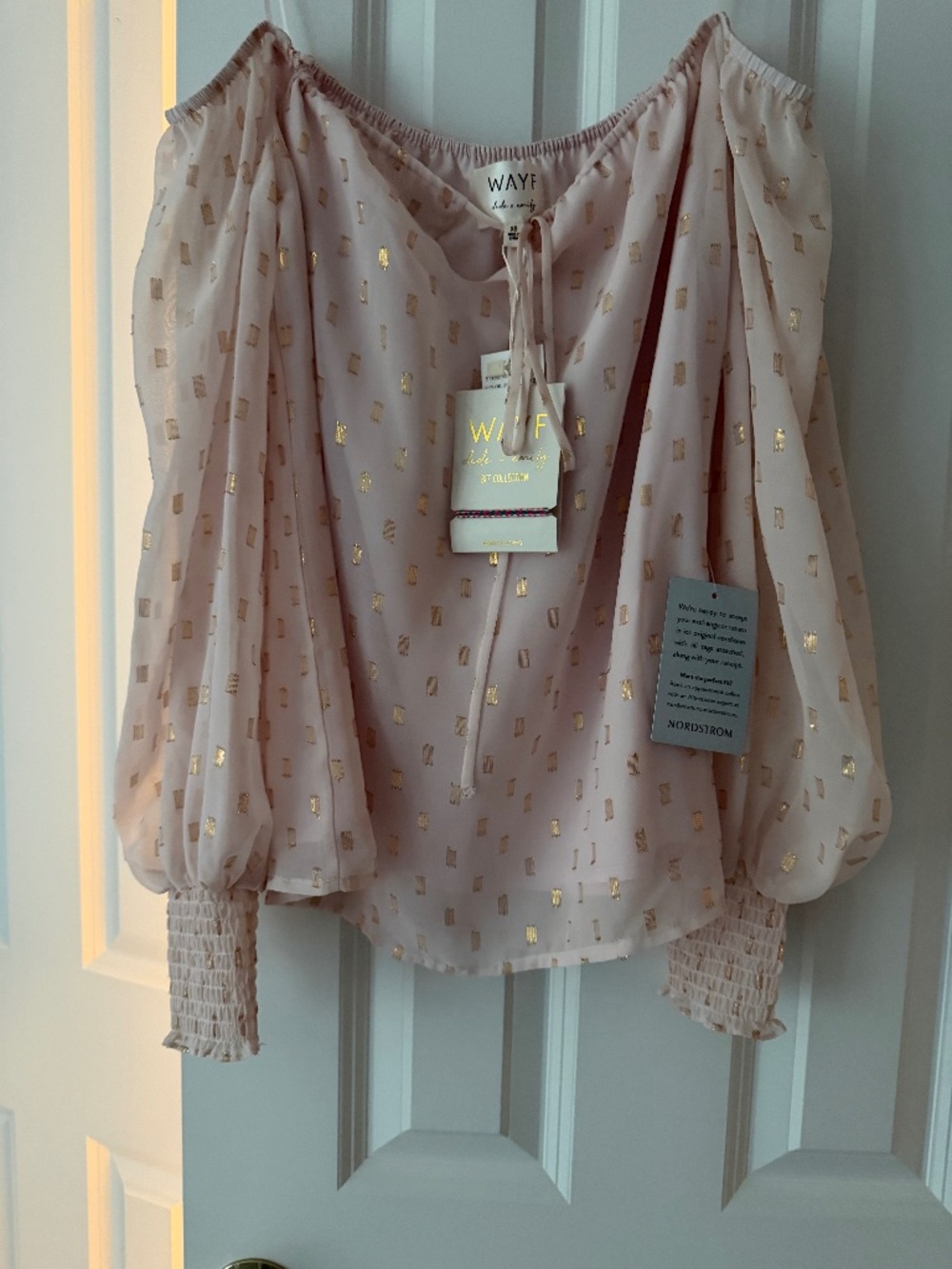 Wayf off the shoulder blouse XS NWT